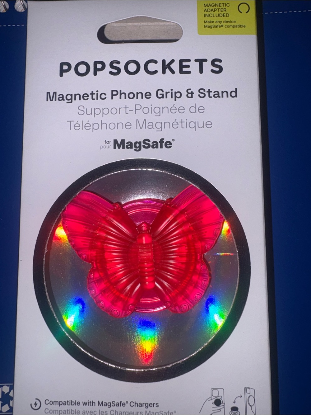 NEW!! Popsocket Magenta Butterfly Mold (MagSafe Compatible)